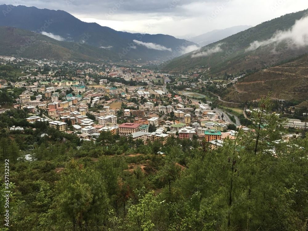 View of the Valley. Thimpu (Bhutan)