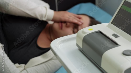 Wallpaper Mural Young Pregnant Woman On Hospital Couch During Medical Control Cardiotocography. Visit Gynecologist Doctor At Clinic For Pregnancy Consultant. Examine Expectant Belly Baby Mother Healthcare Check Up Torontodigital.ca