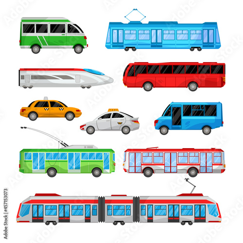 Public Transport Icon Set