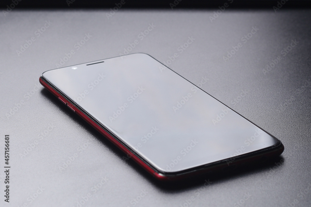 Smartphone isolated on a black background. Smartphone isolated on a black background.