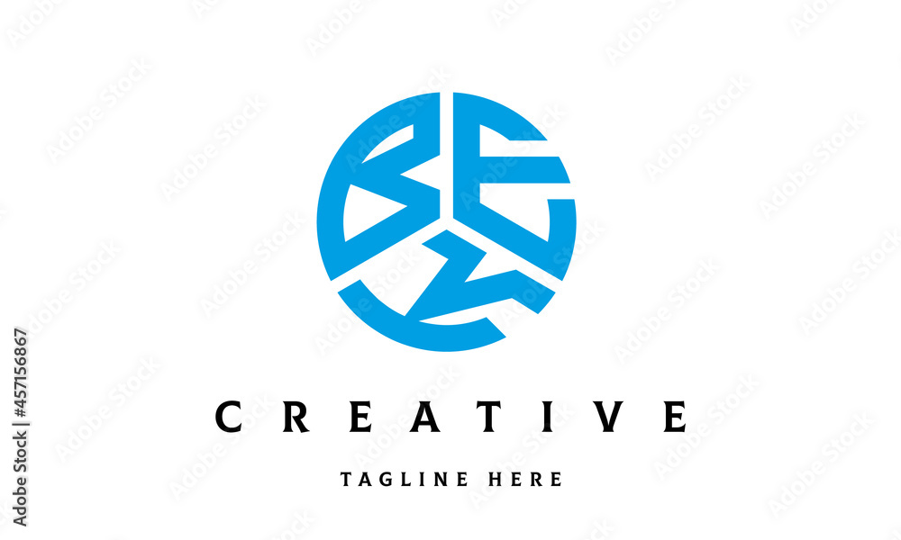 BEK circle three letter logo BEK circle three letter logo