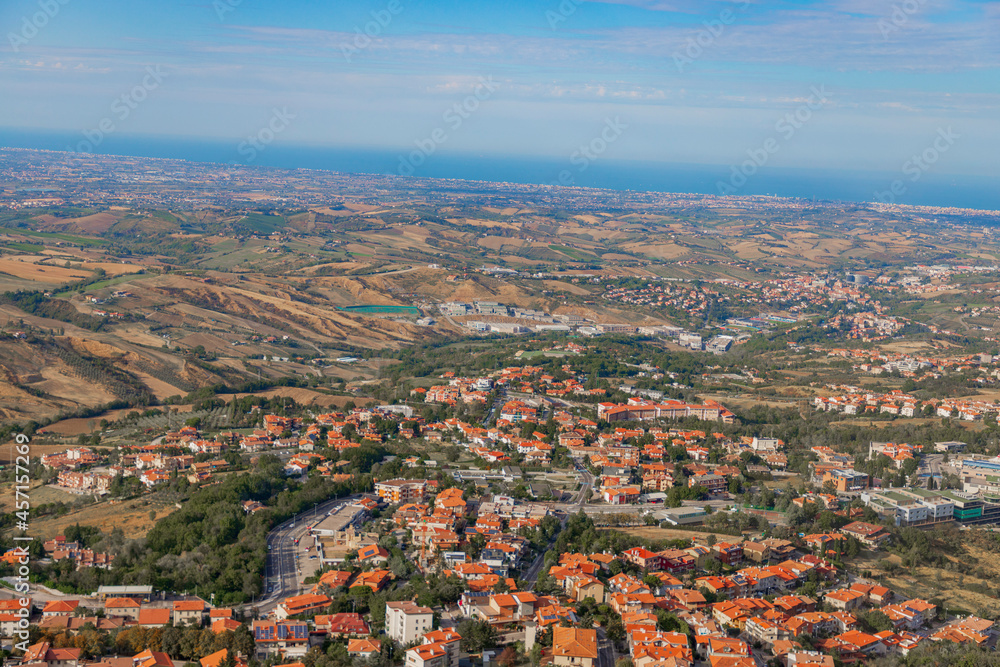 panoramic view of  san marino