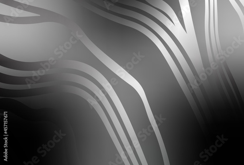 Light Gray vector layout with curved lines. © smaria2015