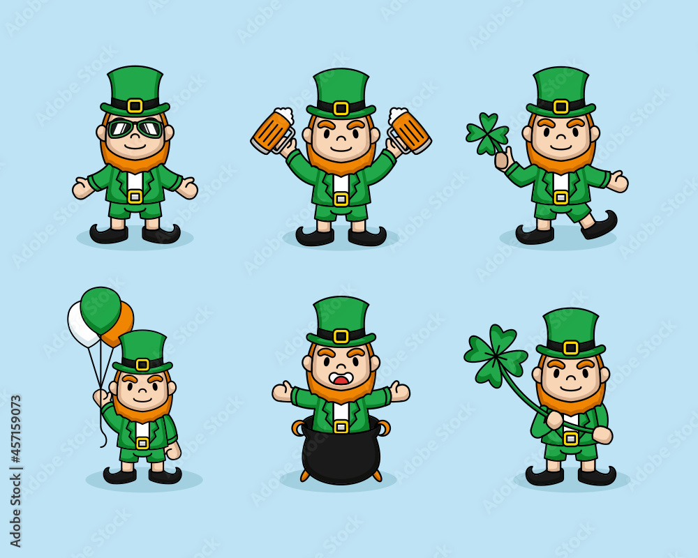 Cute St. Patrick's Day mascot design Cute St. Patrick's Day mascot design