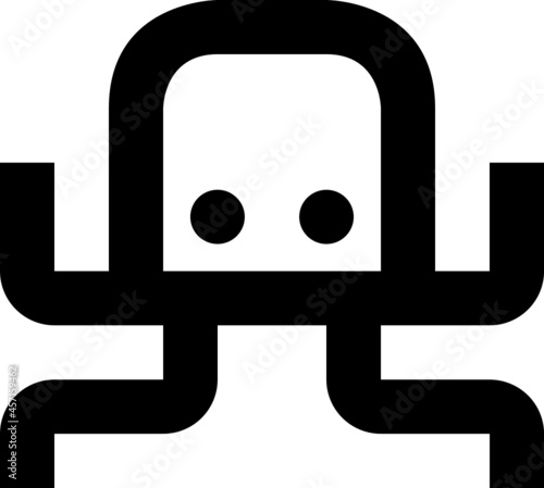 Vector de icono de pulpo.