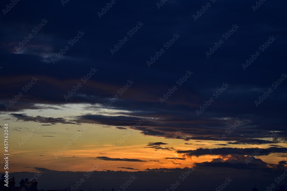 Fototapeta premium sunset in the sky