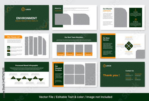 Green or Environment PowerPoint Presentation Template