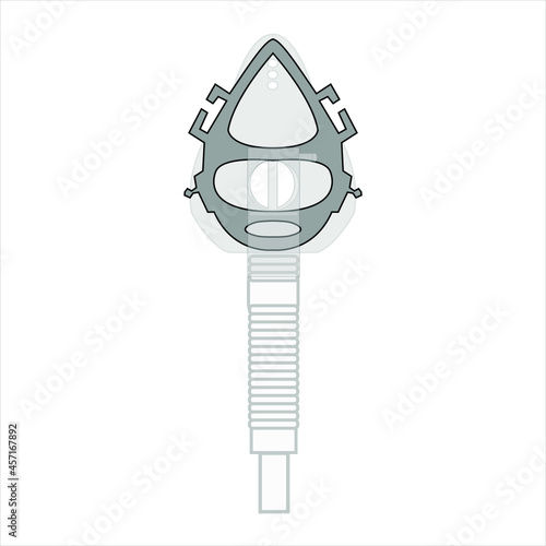 Mascara para la apnea del sueño vista frontal Mascara para equipo CPAP