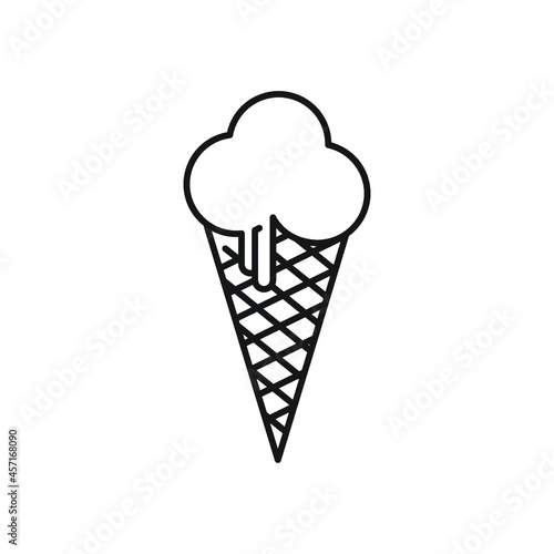 Ice cream icon design template