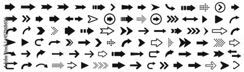 Arrow icon. Mega set of vector arrows