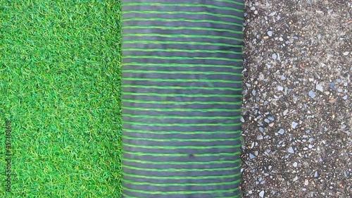 Rolling Artificial green Grass background