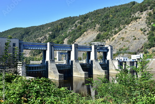 power station on river Vltava in village Vrane photo