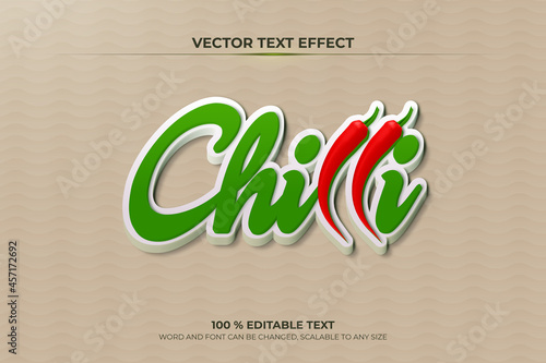 Chilli editable 3d text effect 