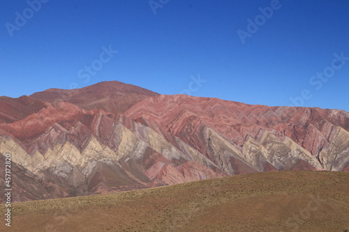 mountain full of colors in northwestern Argentina, natural wonder, world heritage site