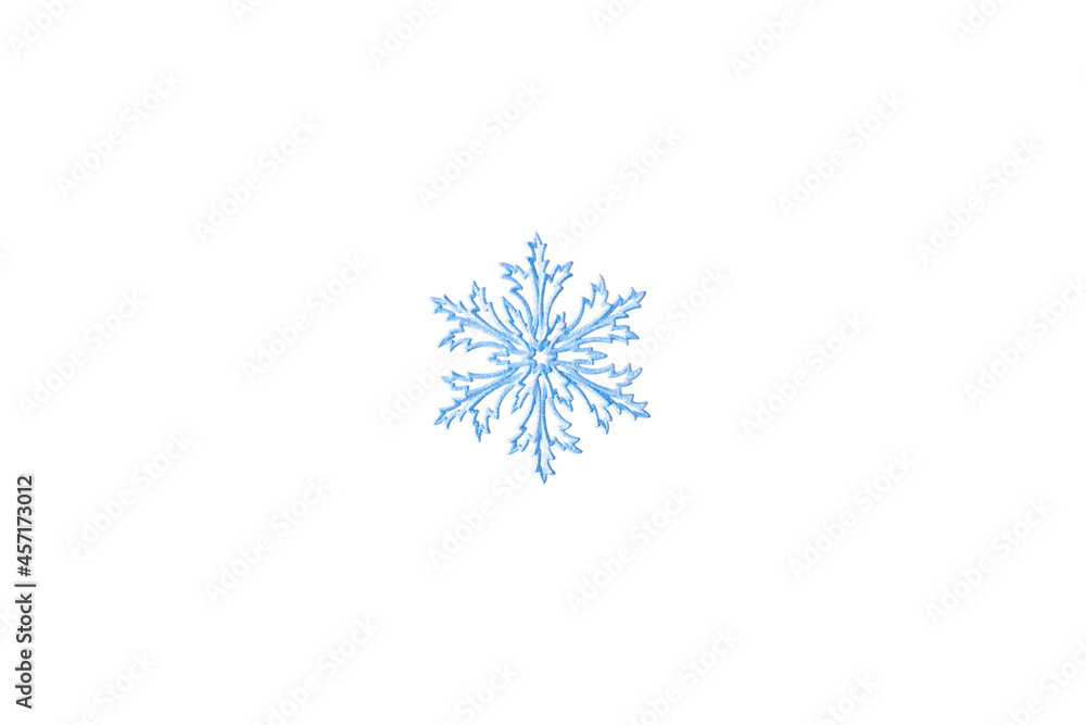 isolated blue snowflake on white background christmas design isolated blue snowflake on white background christmas design