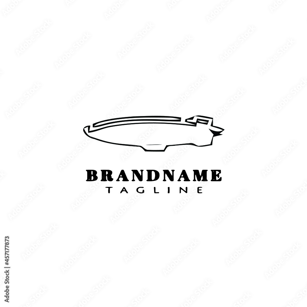dirigible logo cartoon icon design black isolated vector illustration dirigible logo cartoon icon design black isolated vector illustration