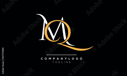 Abstract Letter Initial MQ QM Vector Logo Design Template photo