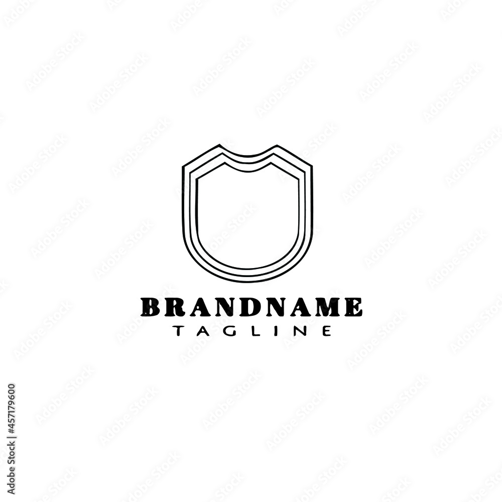 unique shield logo icon design template black isolated vector illustration unique shield logo icon design template black isolated vector illustration