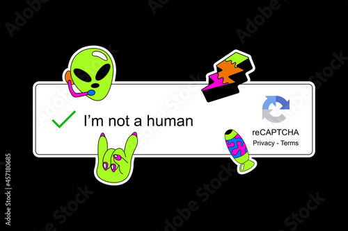 concept alien themed vector