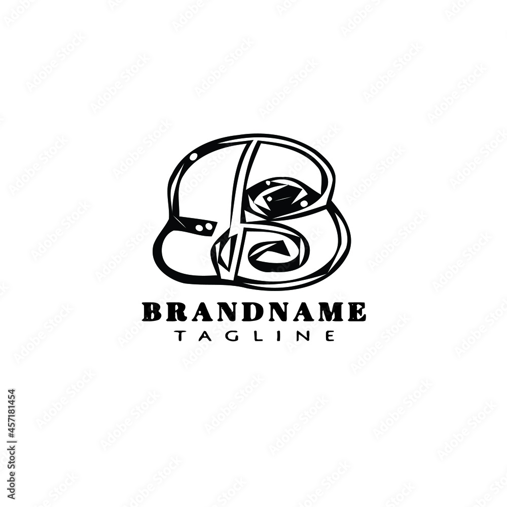 Obraz premium letter b flat logo icon design template black isolated vector illustration