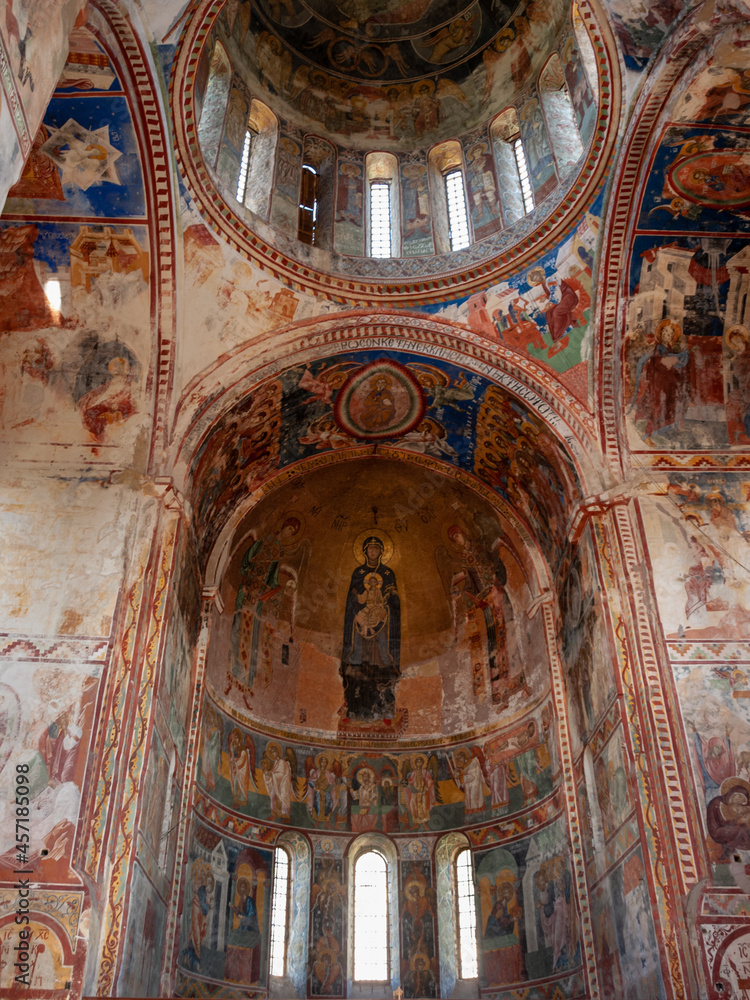 Fresco inside Cathedral of the Virgin in Gelati monastery