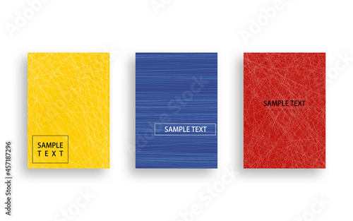 細い線の交差するアブストラクトカバーデザイン