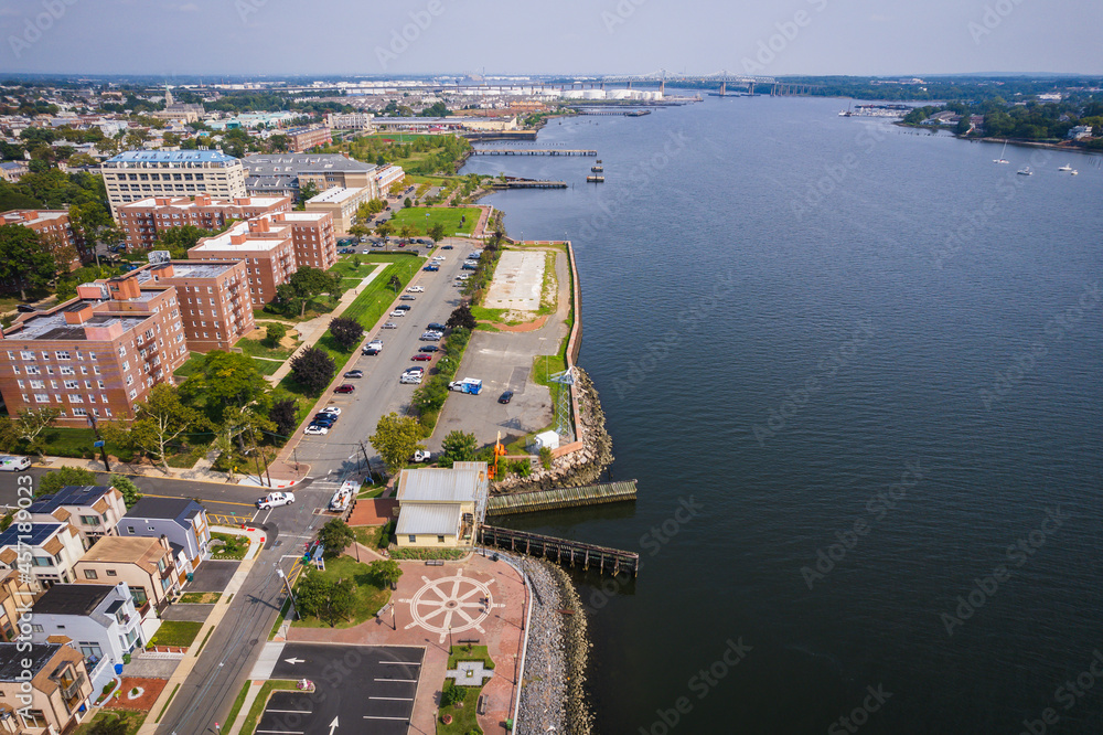 Obraz premium Aerial of Perth Amboy New Jersey 