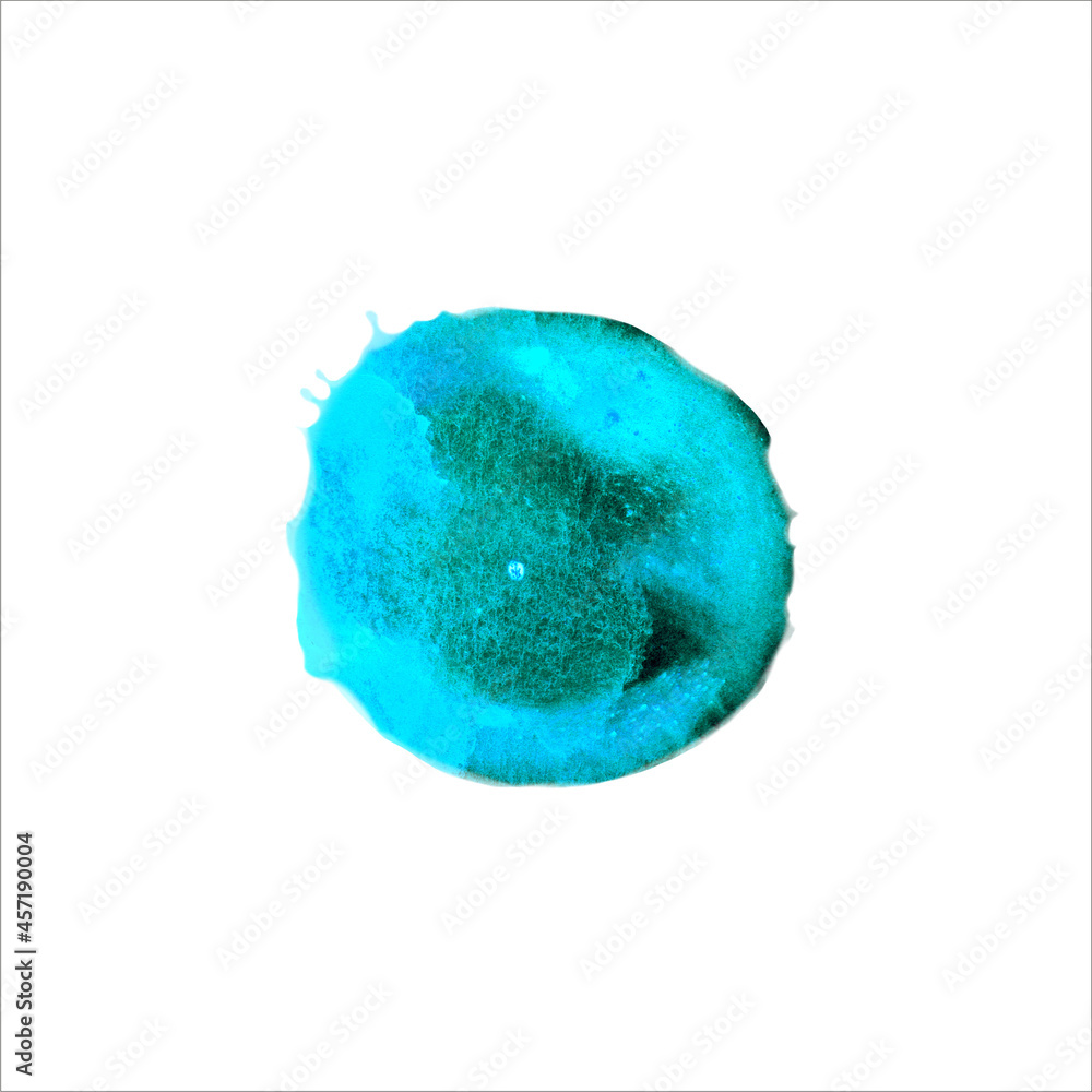 abstract blue watercolor spot on white background abstract blue watercolor spot on white background
