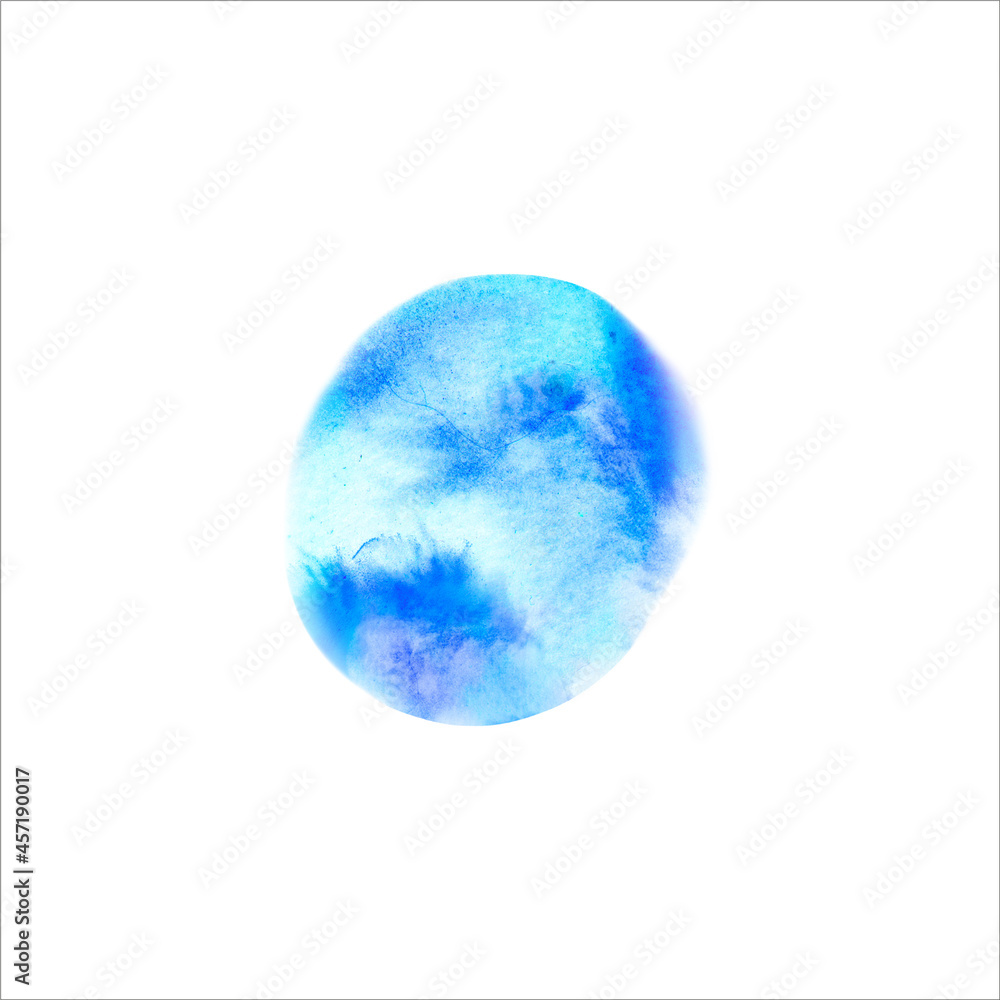 abstract blue watercolor spot on white background abstract blue watercolor spot on white background