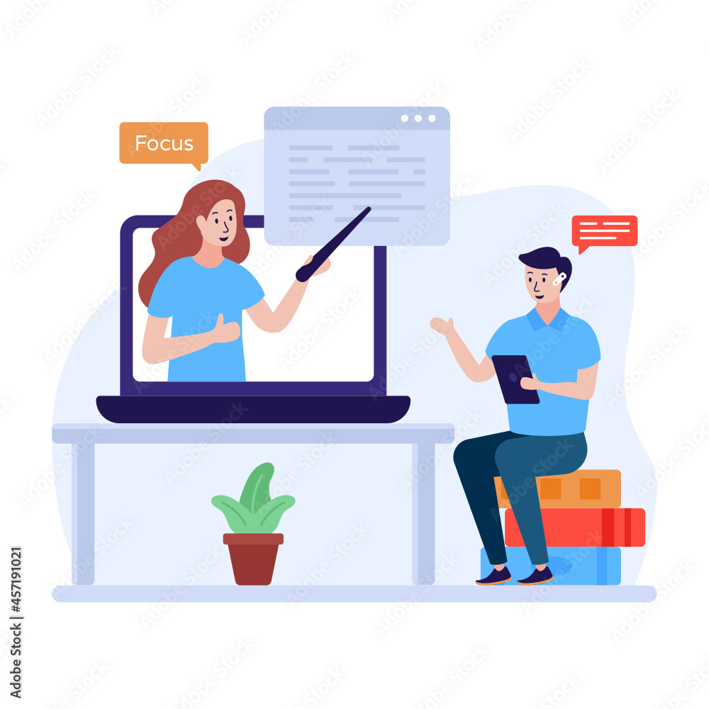 Fototapeta premium Online Training