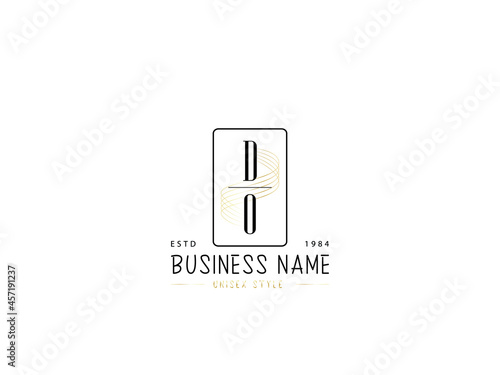 Letter DO Logo, Minimal do logo icon design for wedding, fashion, apparel and clothing brand or all kind of use