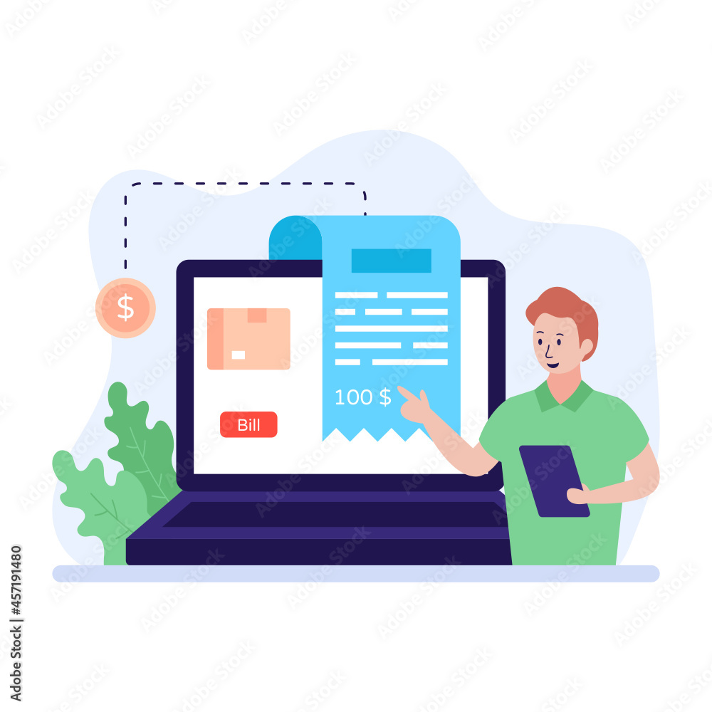 Obraz premium Online Bill