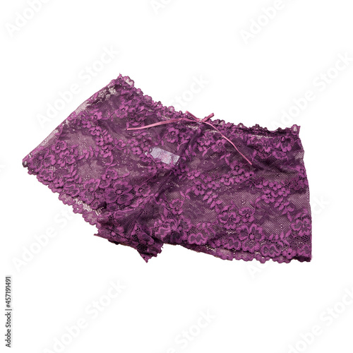 pink bra isolated on white background