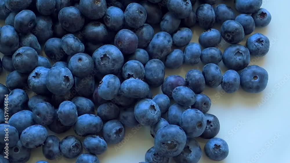 Ripe blueberries close-up spinning around Ripe blueberries close-up spinning around