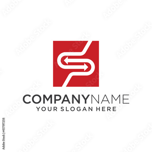 Premium vector abstract modern PS letter logo design