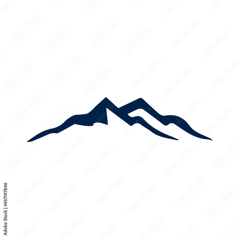 Mountain icon flat vector simple isolated illustration signage template design trendy. Mountain icon flat vector simple isolated illustration signage template design trendy.