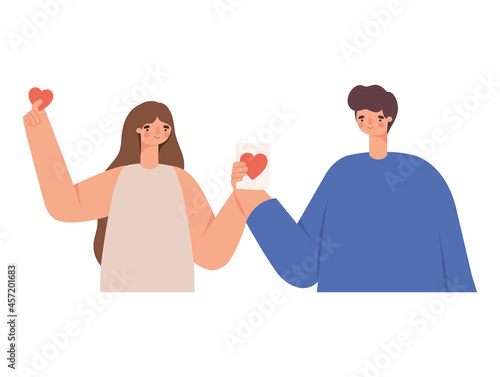 loving couple illustration