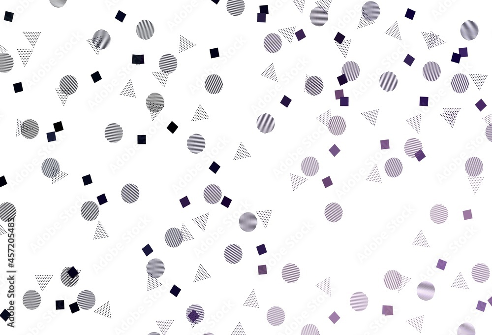 Light Purple vector pattern with polygonal style with circles. Light Purple vector pattern with polygonal style with circles.