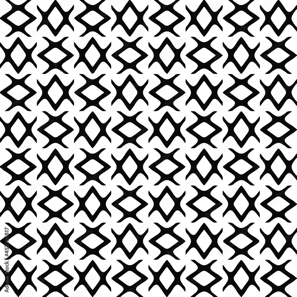 Seamless vector pattern in geometric ornamental style. Black ornament. Seamless vector pattern in geometric ornamental style. Black ornament.