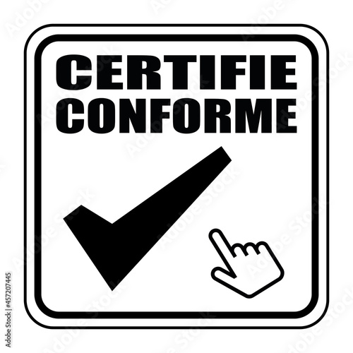 Logo certifié conforme.