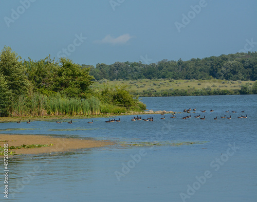 The landscape of Shabbona Lake State Park in Dekalb County, Illinois