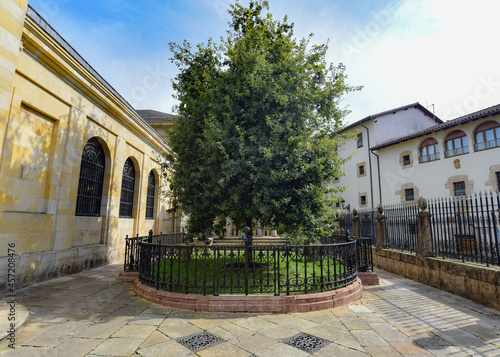 Guernica, Spain - 11 Sept, 2021: The Tree of Guernica (Gernika), Basque Country. photo