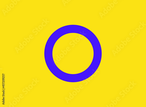 LGBTQ + Intersex Flag for the rights of pride and sexuality Vector