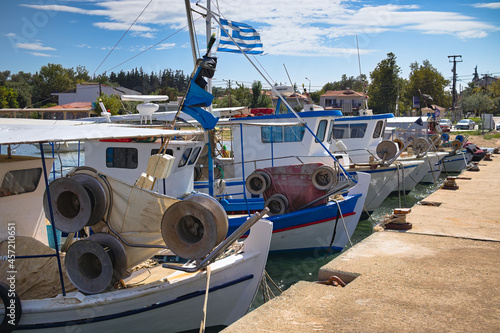 fishing boats in the harbor