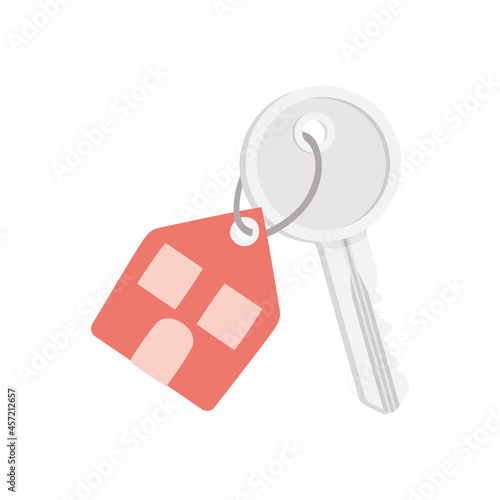 red keychain illustration
