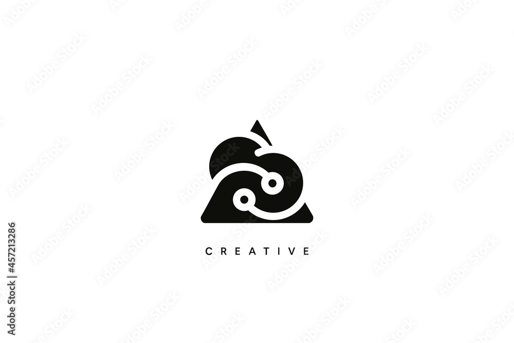 data summit vector logo idea. abstract of cloud computing. creative vector based icon template data summit vector logo idea. abstract of cloud computing. creative vector based icon template