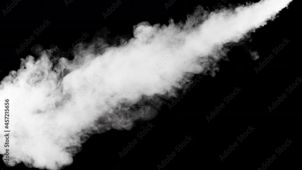 Soft fog in slow motion on dark background. Realistic atmospheric gray smoke. Abstract haze cloud. Mist effect and smoke stream effect in 4K. Soft fog in slow motion on dark background. Realistic atmospheric gray smoke. Abstract haze cloud. Mist effect and smoke stream effect in 4K.