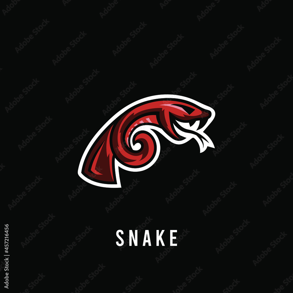Obraz premium Snake pistol e-sport logo design inspiration