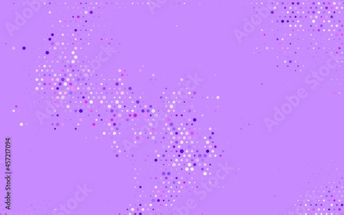 Light Purple, Pink vector Illustration with set of shining colorful abstract circles.