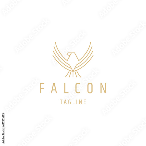 Falcon eagle line logo 